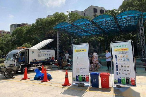 回收車開進小區，武漢垃圾分類不中斷